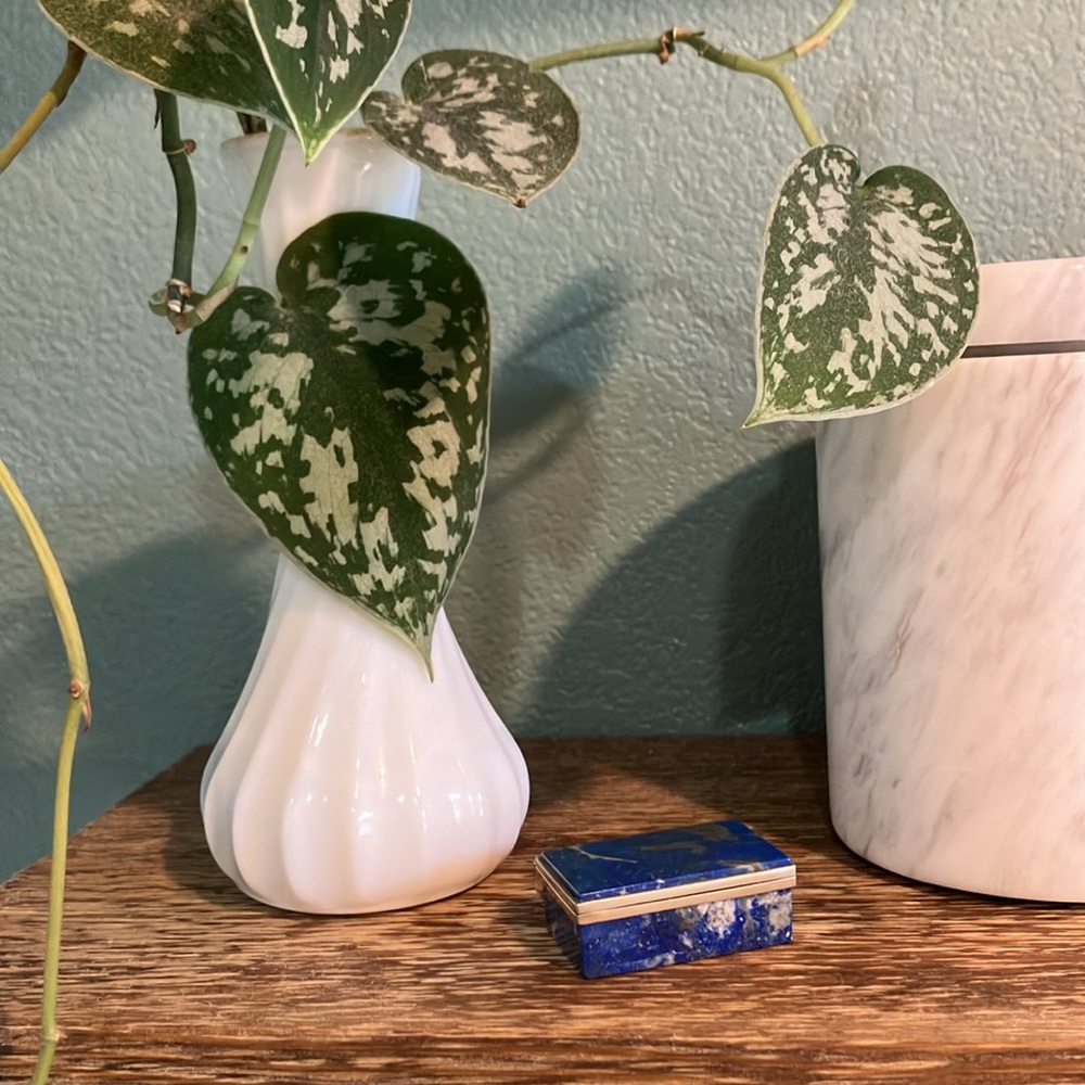 Lapis Lazuli Gemstone Trinket or Pill Box